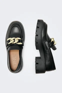 Only Mocasin Chunky Hebilla Motalizada Negro Clearance