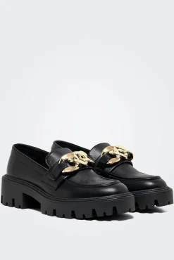 Only Mocasin Chunky Hebilla Motalizada Negro Clearance