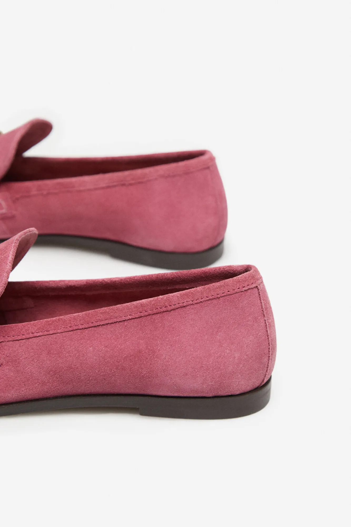 Cortefiel Mocasin Piel Con Hebilla Fucsia Outlet