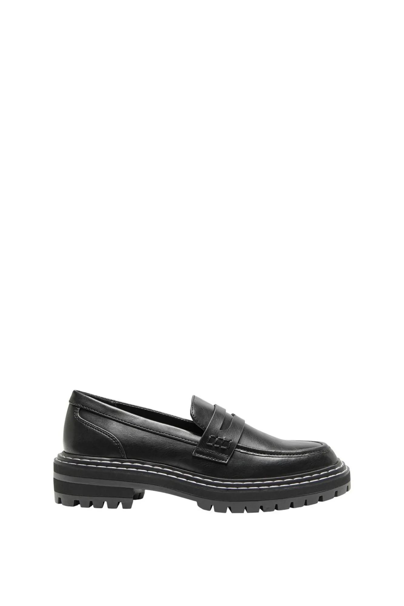 Only Mocasines Plataforma Polipiel Negro Clearance