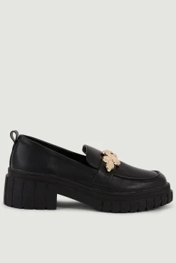Pimkie Mocasines Polipiel Chunky Negro Best