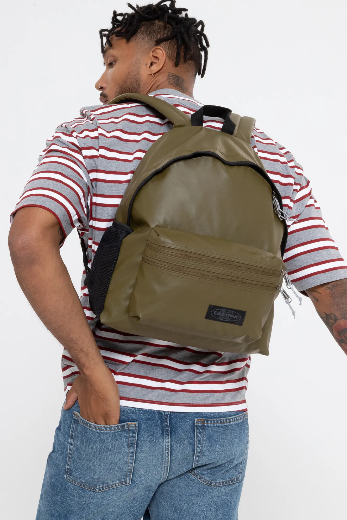 Eastpak Mochila Con Funda Acolchada Para Portatil Verde Clearance