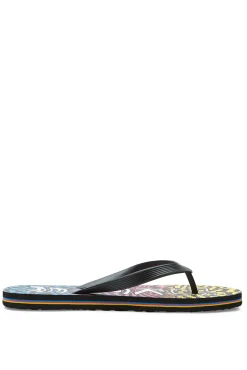 Quiksilver Molokai Wordblock - Chanclas Para Hombre Negro New