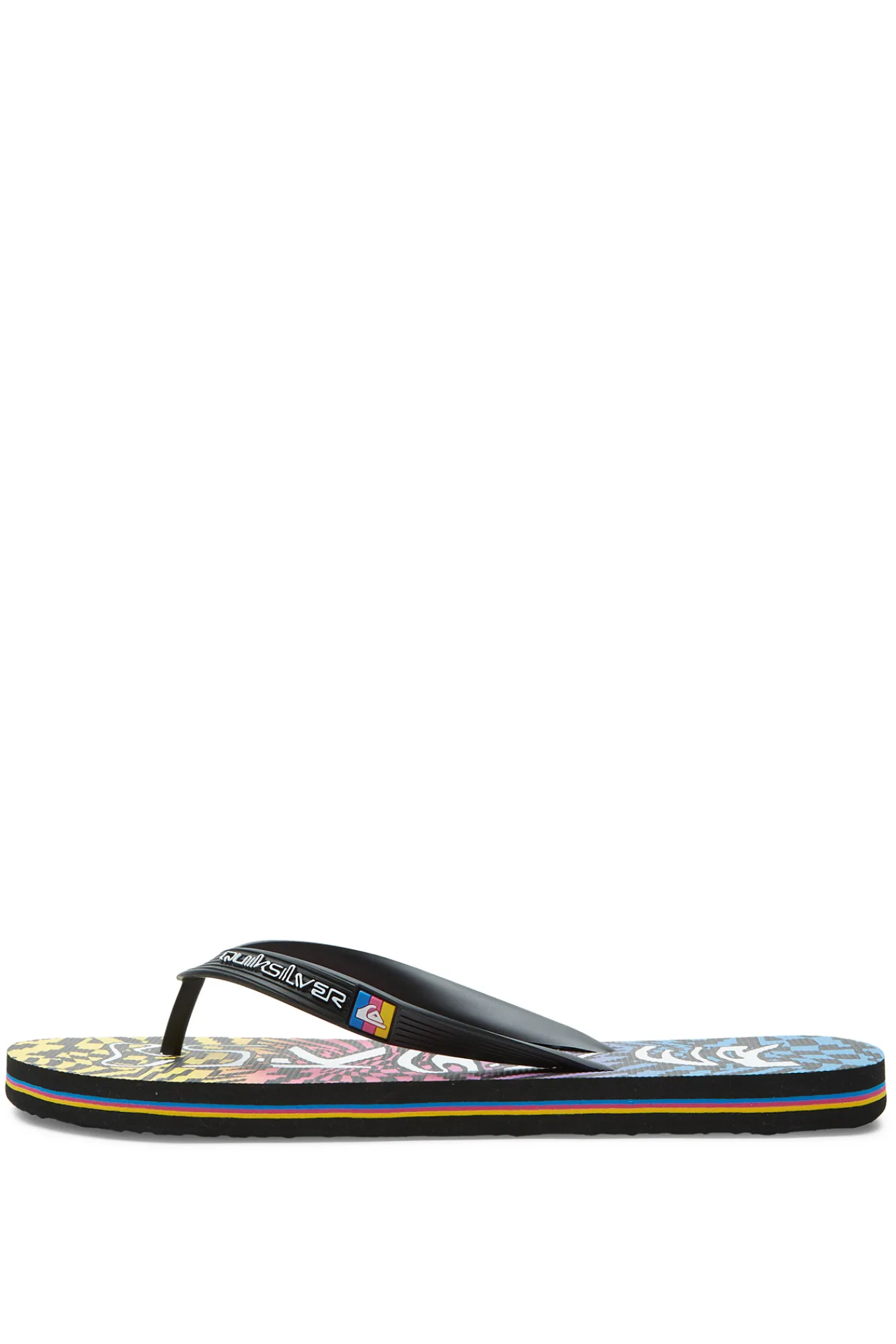 Quiksilver Molokai Wordblock - Chanclas Para Hombre Negro New