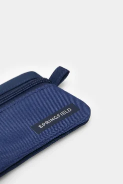 * Monedero Nylon Color Block Azul Medio Discount