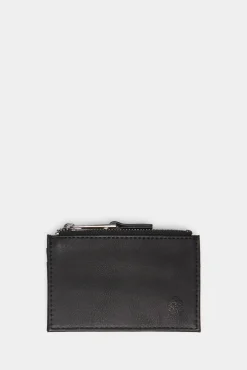 * Monedero Tarjetero Efecto Piel Negro Hot