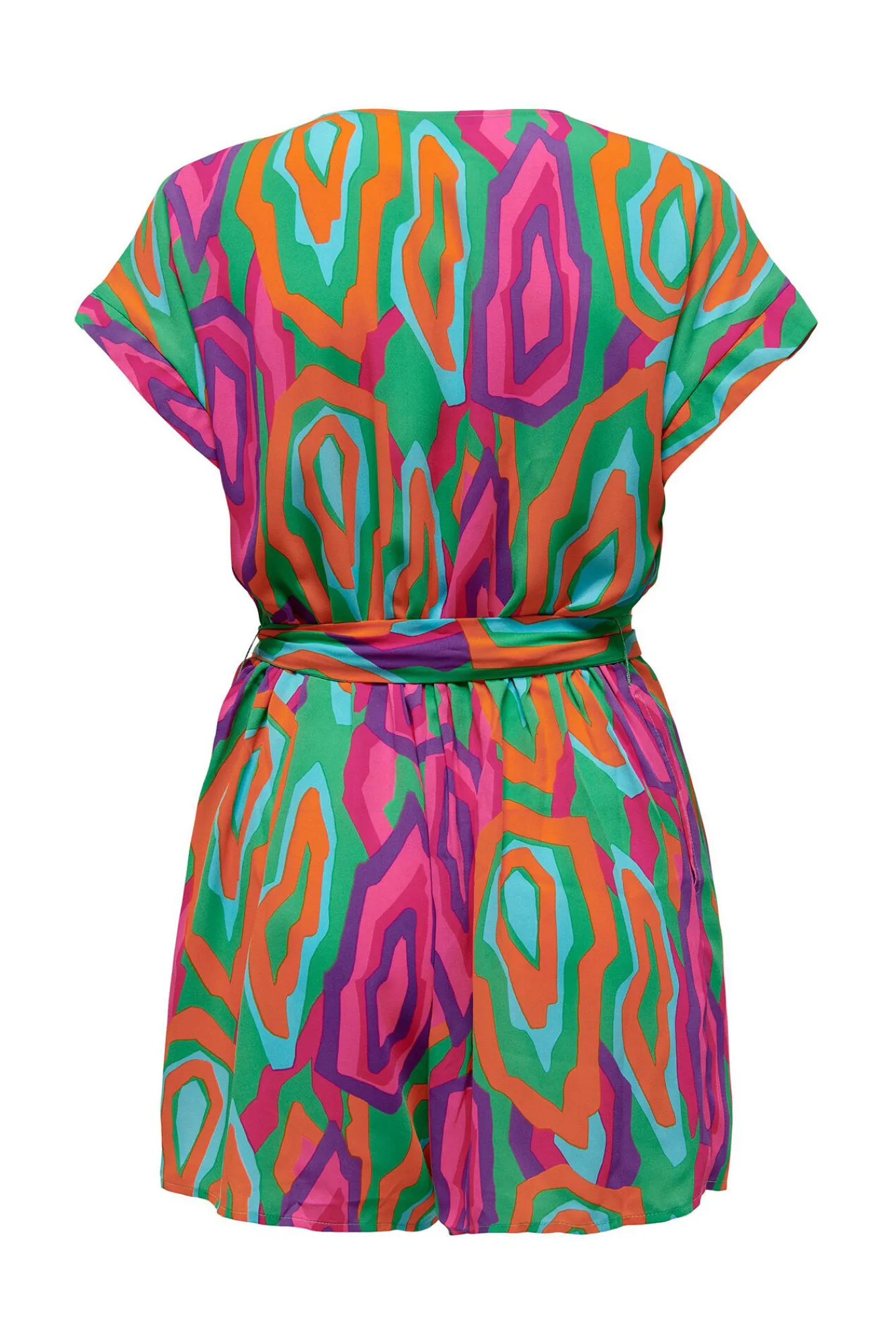 Only Mono Corto Estampado Verde Outlet