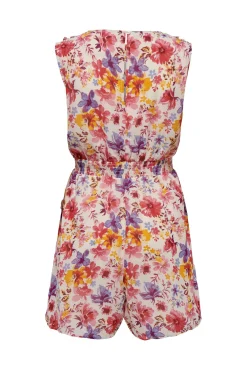 Only Mono Corto Estampado Sin Mangas Rosa Outlet