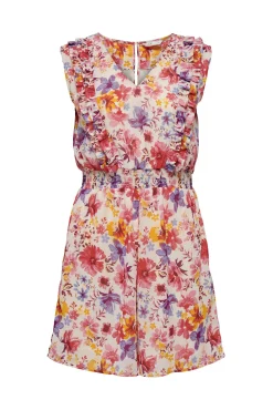Only Mono Corto Estampado Sin Mangas Rosa Outlet
