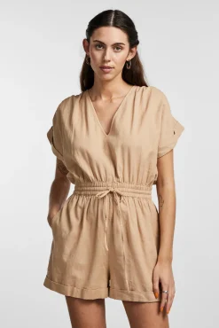 Pieces Mono De Mujer Corto Marron Medio Best