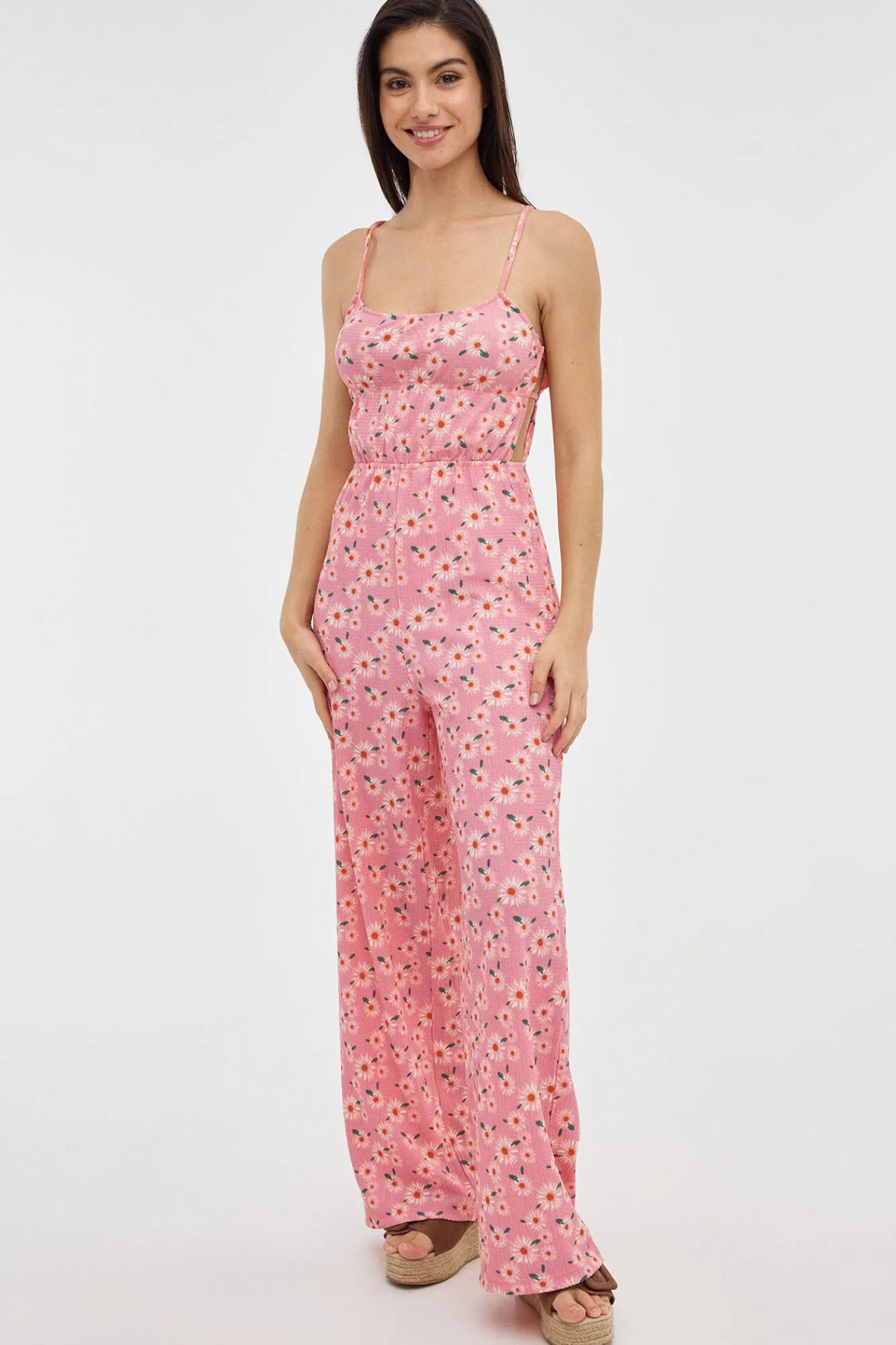 Inside Mono De Tirantes Estampado Rosa Online