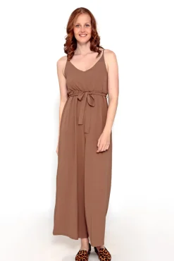 Brave Soul Mono Fluido Con Tirantes Marron Claro Sale