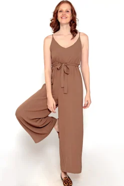 Brave Soul Mono Fluido Con Tirantes Marron Claro Sale
