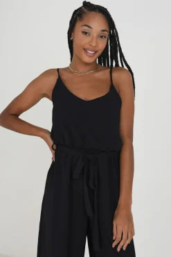 Brave Soul Mono Fluido Con Tirantes Negro Sale