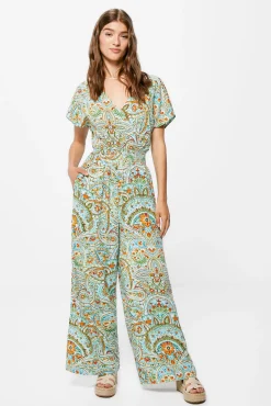 * Mono Fluido Estampado Turquesa Online
