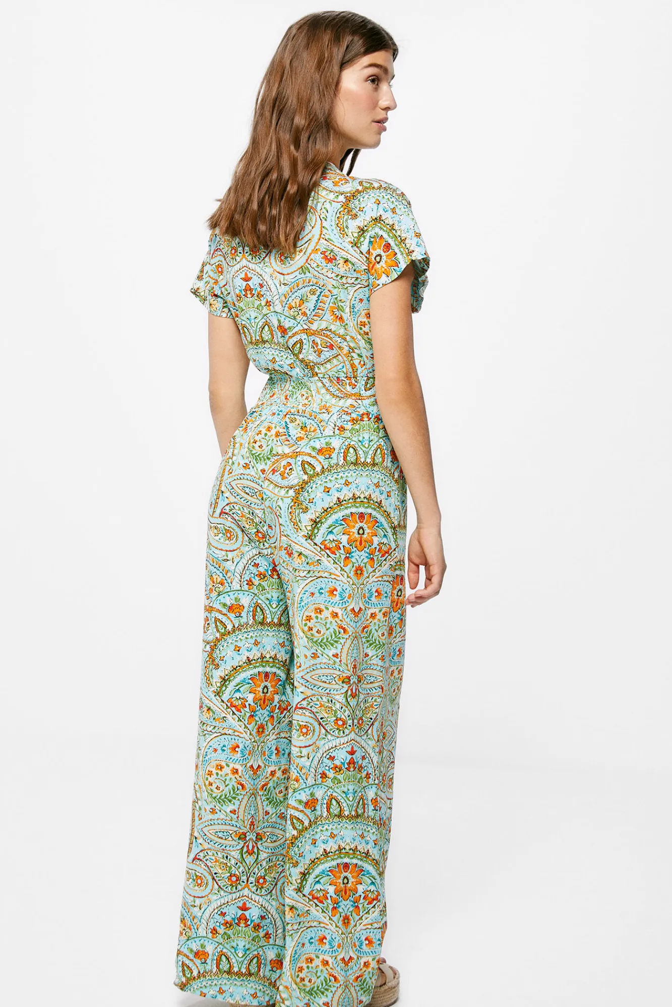 * Mono Fluido Estampado Turquesa Online