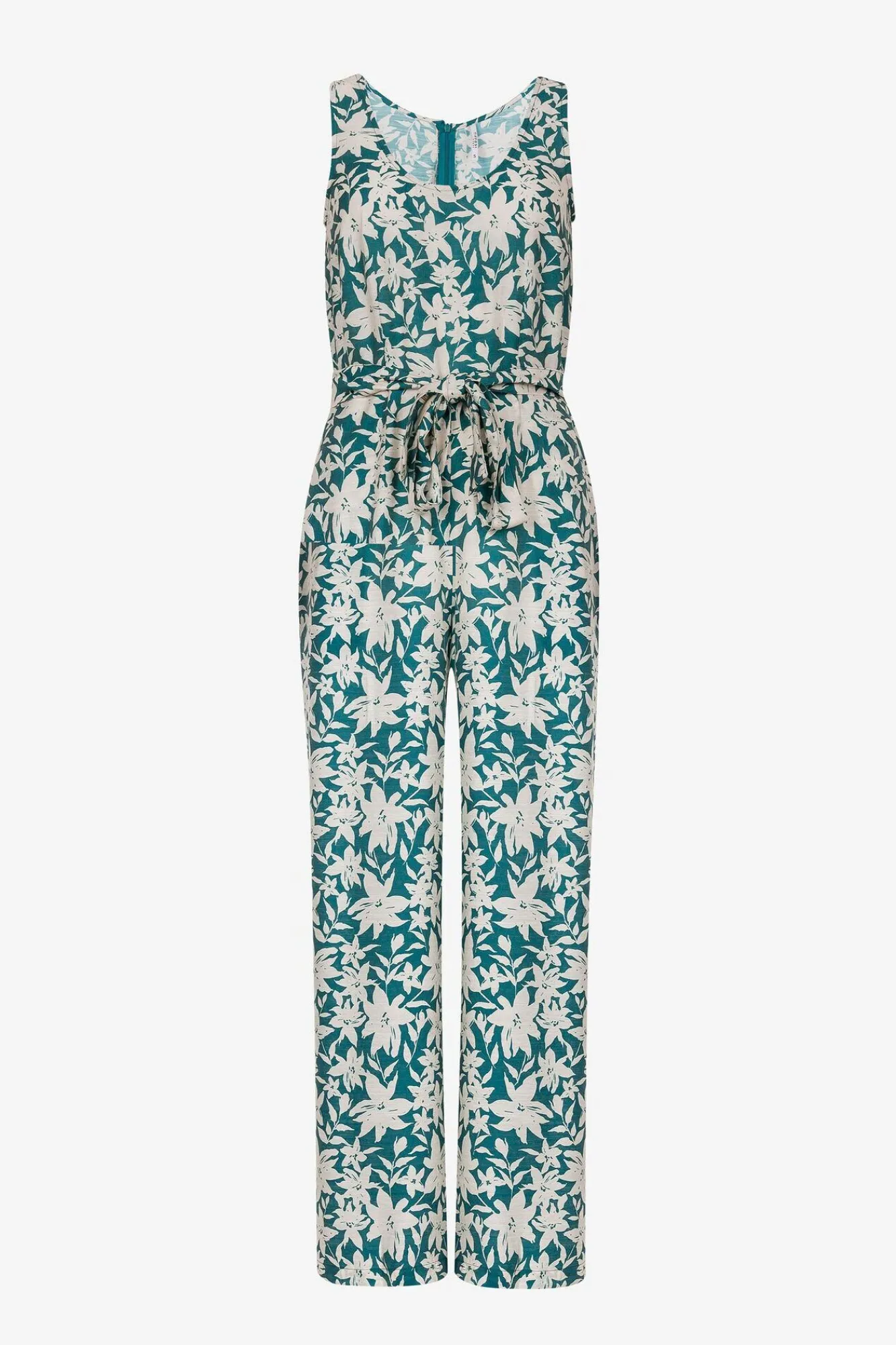 Tiffosi Mono Fluido Estampado Con Cinturon Verde Discount