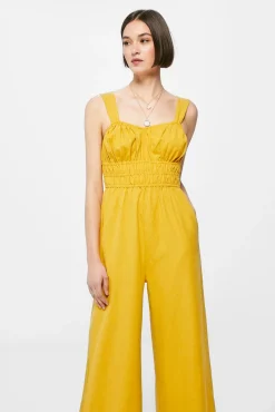 * Mono Frunces Lino Algodon Estampado Amarillo Best