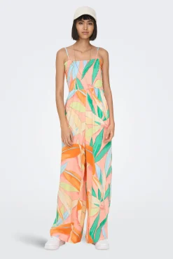 Only Mono Largo De Tirantes Rosa Sale