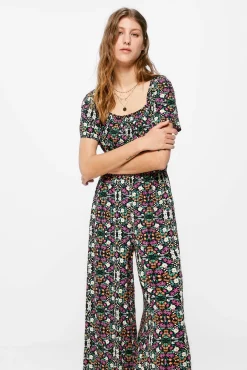 * Mono Largo Estampado Negro New