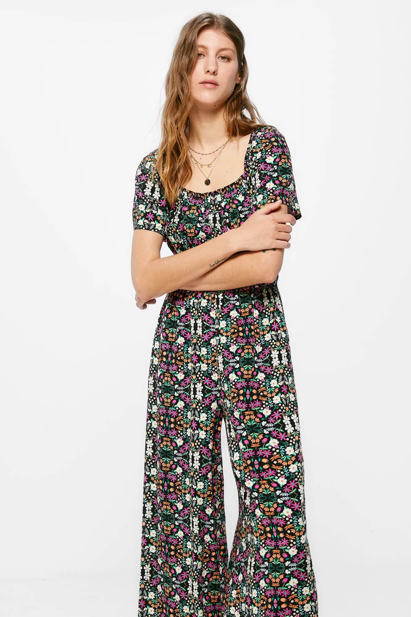 * Mono Largo Estampado Negro New