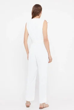 Cortefiel Mono Largo Volante Blanco Outlet