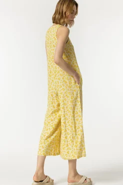 Tiffosi Mono Lino Estampado Amarillo Online