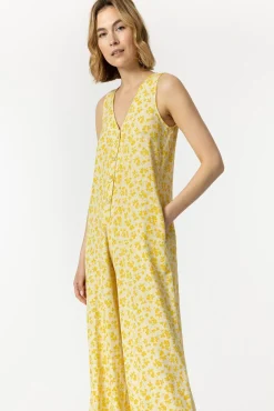 Tiffosi Mono Lino Estampado Amarillo Online