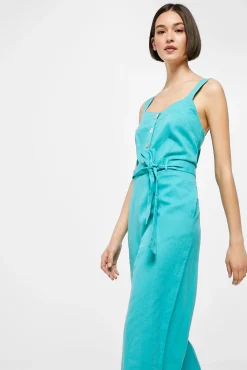 * Mono Verde Lino Algodon Azul Online