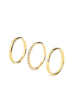 Singularu Pack 3 Anillos Choices Oro Amarillo Clearance