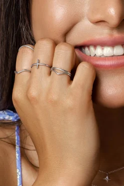 Singularu Pack 5 Anillos Nefertiti Gris