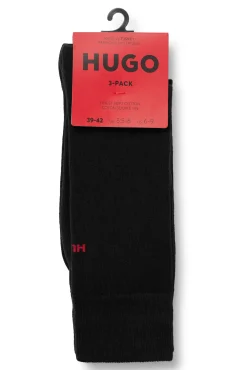 HUGO Pack 3 Calcetines Negro Sale
