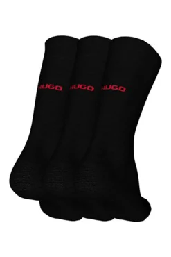 HUGO Pack 3 Calcetines Negro Sale