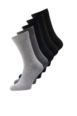 Jack & Jones Pack 5 Calcetines Gris Medio Outlet