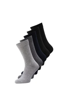 Jack & Jones Pack 5 Calcetines Gris Medio Outlet