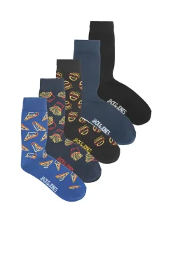 Jack & Jones Pack 5 Calcetines Negro Hot
