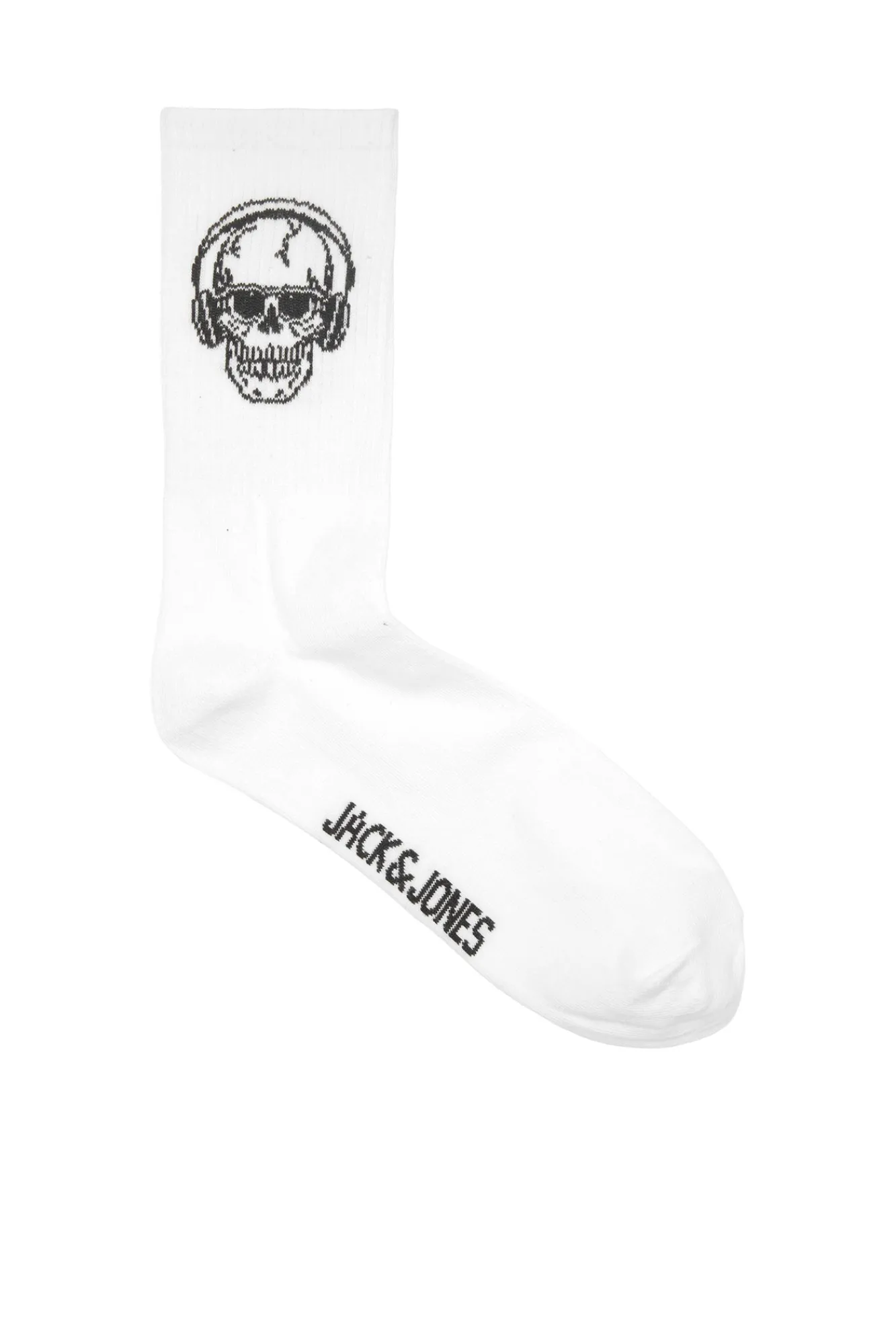 Jack & Jones Pack 5 Calcetines Calavera Blanco Hot