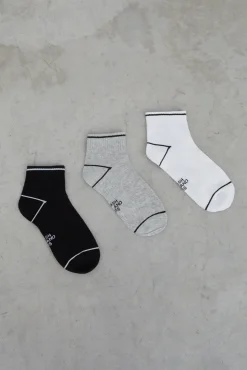 Dash and Stars Pack 3 Calcetines Cortos Tecnicos Negro Sale