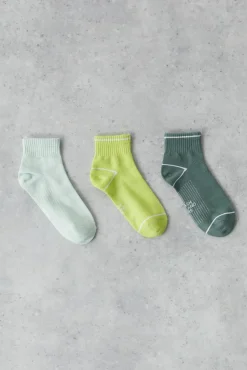 Dash and Stars Pack 3 Calcetines Cortos Tecnicos Algodon Multicolor Verde Sale