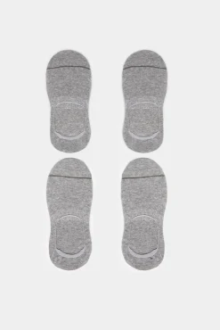 * Pack 2 Calcetines Invisibles Gris Medio Outlet