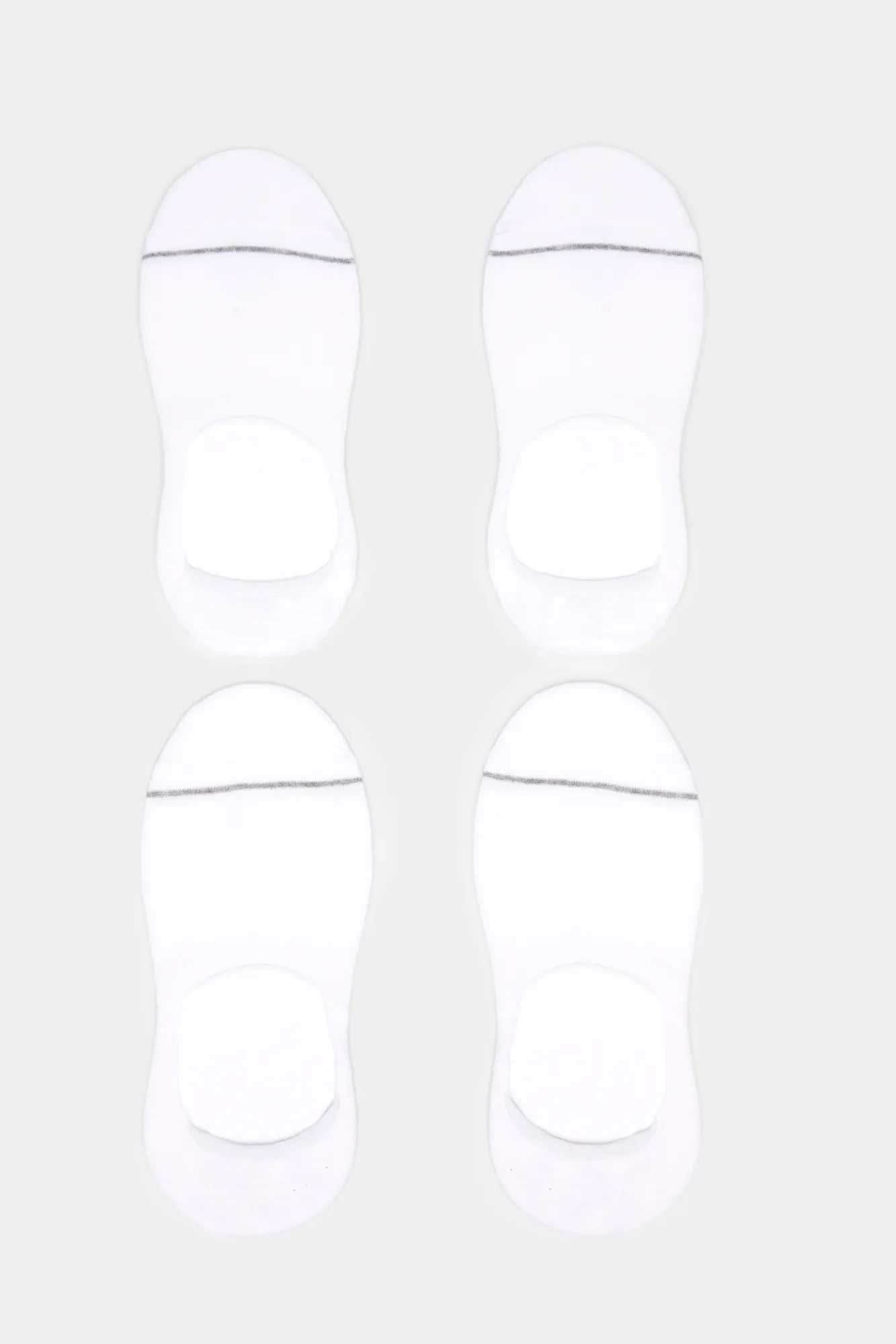 * Pack 2 Calcetines Invisibles Blanco Clearance
