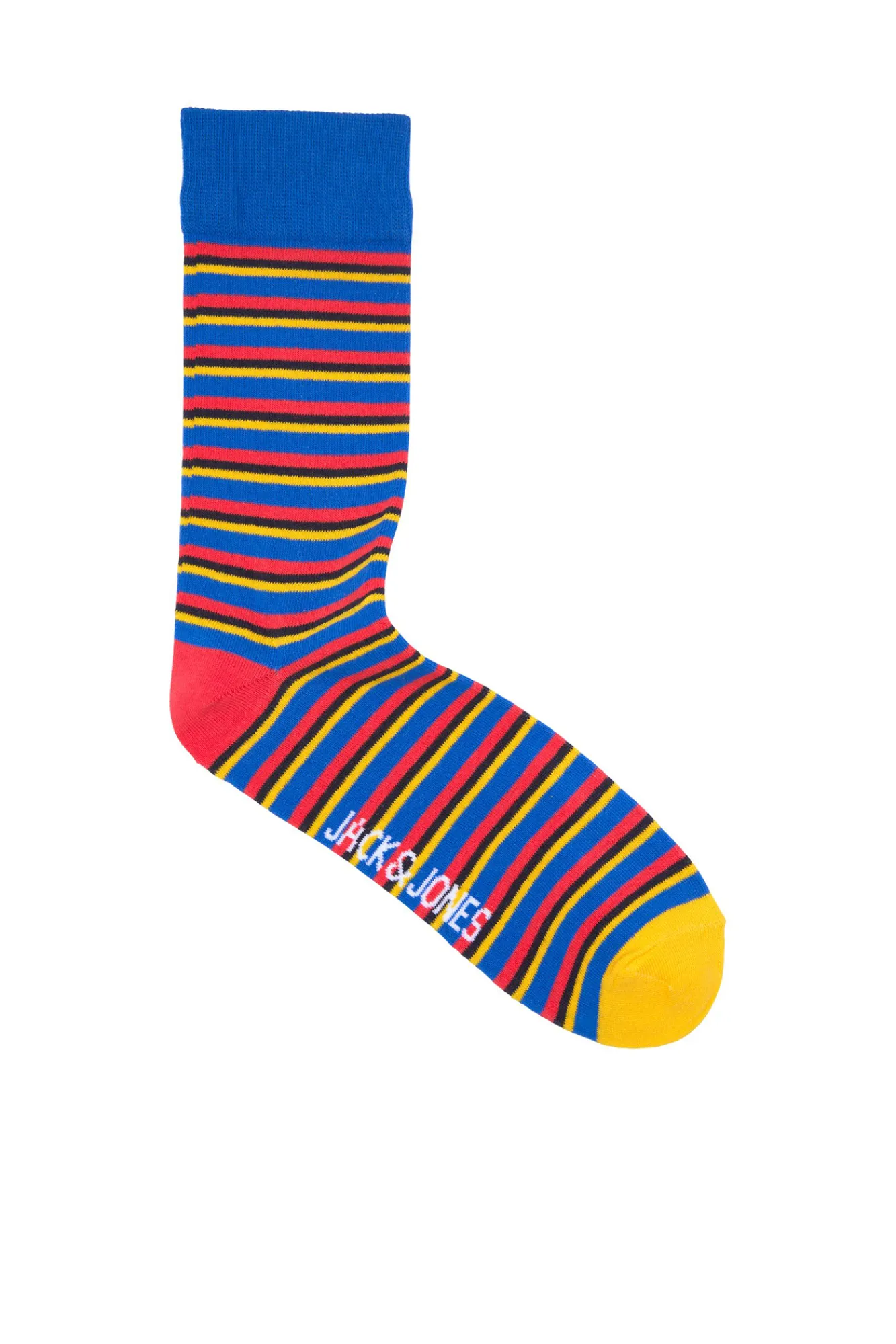 Jack & Jones Pack 5 Calcetines Rayas Azul Medio Hot