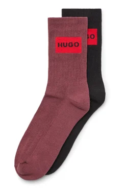 HUGO Pack 2 Calcetines Sport Marron Oscuro New