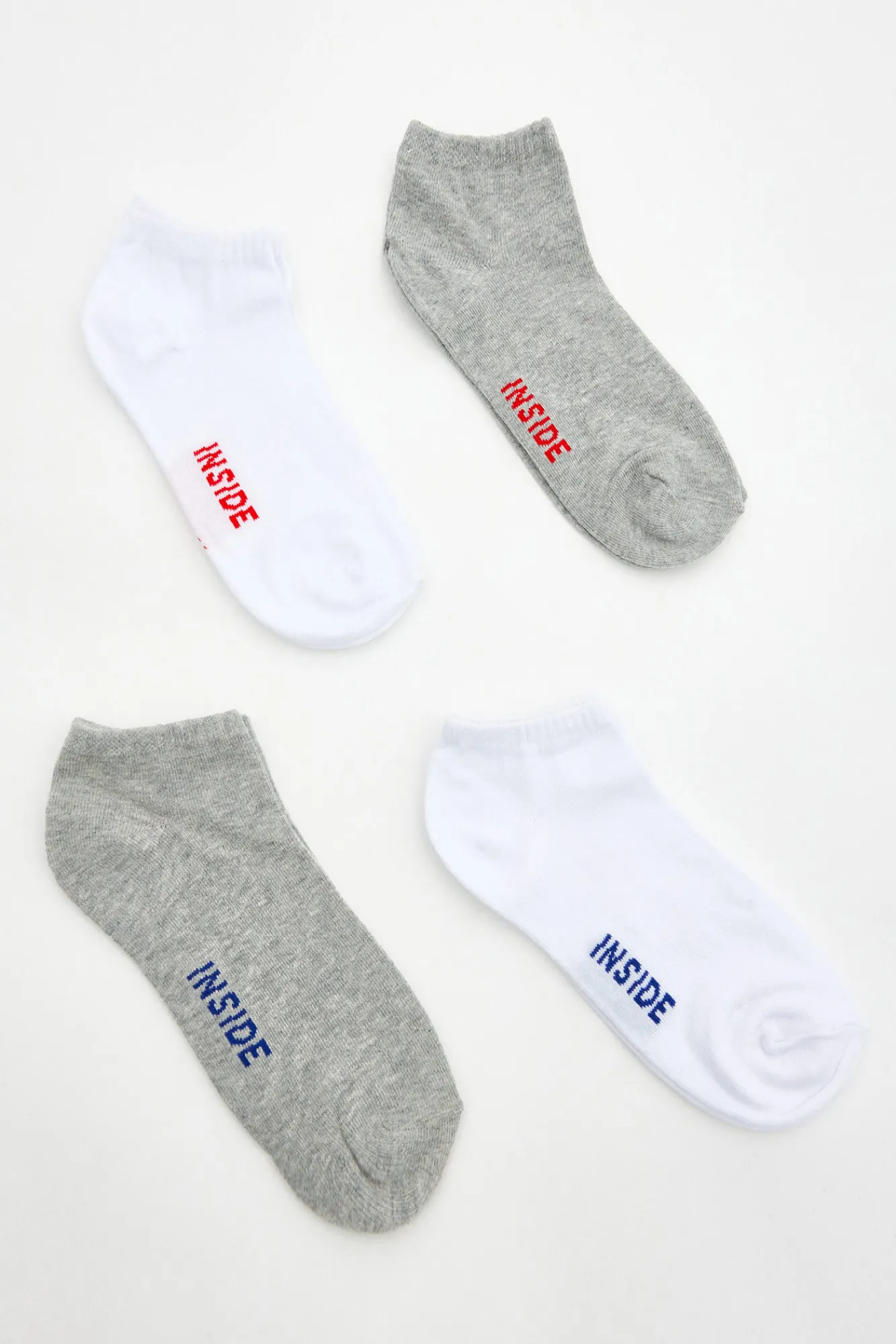 Inside Pack 4 Calcetines Tobilleros Multicolor Clearance