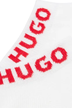 HUGO Pack 3 Calcetines Tobilleros Blanco New