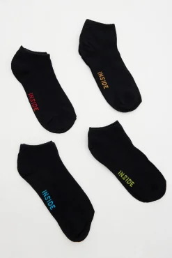 Inside Pack 4 Calcetines Tobilleros Multicolor Best