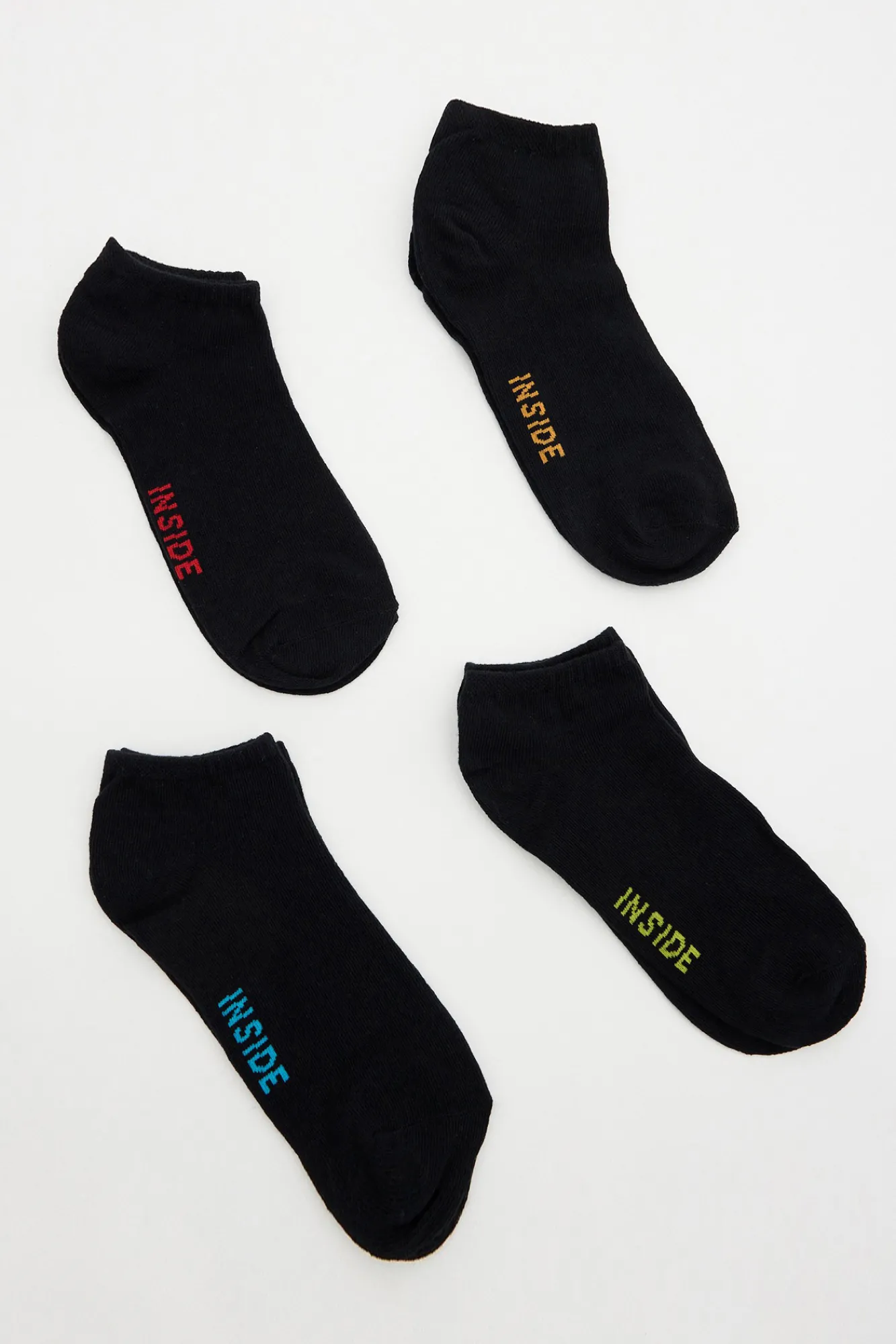 Inside Pack 4 Calcetines Tobilleros Multicolor Best