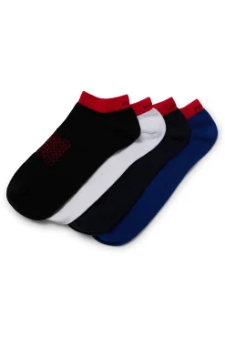 HUGO Pack 4 Calcetines Tobilleros Multicolor Sale