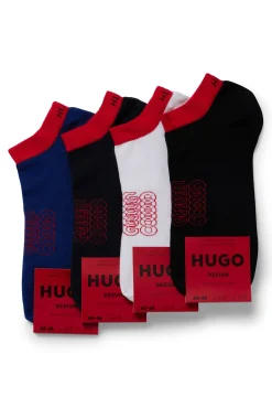 HUGO Pack 4 Calcetines Tobilleros Multicolor Sale