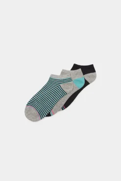 * Pack 3 Calcetines Tobilleros Surf Gris Medio Online